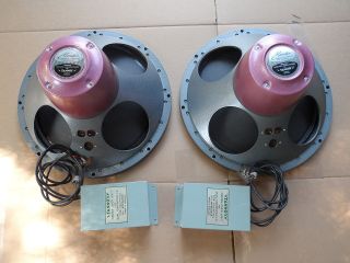 Vintage TANNOY Super Red Monitor Speakers 15 Pair Rare Mint