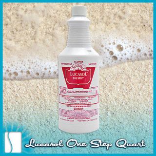 Lucasol One Step Tanning Bed Cleaner Disinfectant Sanitizer 1 QT 
