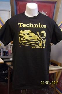technics 1200 tshirt new dj shirt large all sizes time