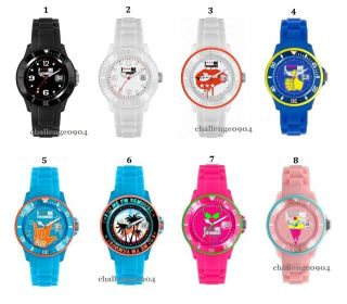   Silicone Jelly F*** ME IM FAMOUS Wrist Sport Watch with Calendar