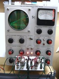 TEKTRONIX 570 TUBE CURVE TRACER, GOOD CONDITION with Cables and 