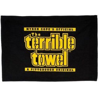 Black Terrible Towel Myron Cope Pittsburgh Steelers Football NFL