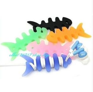 Fish Bone Earphone Cable Wire Cord Organizer Holder Winder For  