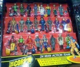 24pcs The Corps Lanard Action Figure Complete Set Rare 1992 with 