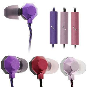   Lansing MZX436 Bliss In Ear Headphones Microphone Pink Red Violet
