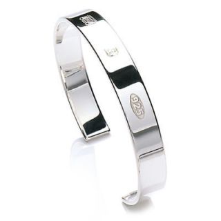 new solid silver heavy men s hallmark torque bangle from