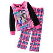   DIRECTION 1D PAJAMAS SIZE L 10/12 PINK & BLACK THINK VALENTINES DAY