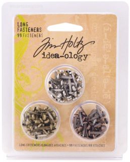 tim holtz idea ology long fasteners embellishments new one day