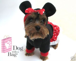 disney minnie mouse chihuahua dog coat small halloween one day