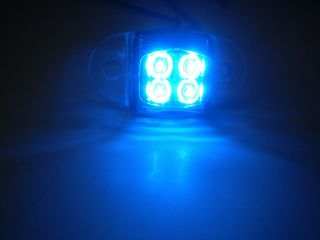 USA MADE TecNiq Blue Glow 4 LED Oval Dragon Light Accent Camper Boat 