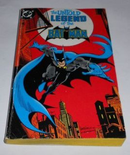The UNTOLD LEGEND OF THE BATMAN TOR BOOKS PB 1982 1st Edition DC 
