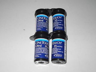 100 one touch ultra blue glucose test strips exp 4