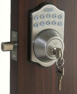   Lockey Digital Keyless Electronic Deadbolt Door Lock SN Touchpad Code