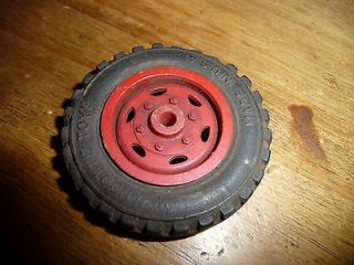 Wyandotte truck wheel and tire Plastic Rim From toy Car Vintage