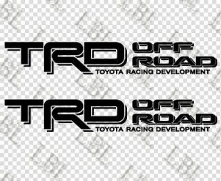 Set of 2 Toyota Racing 18 (46cm) TRD Off Road Truck decal sticker ANY 