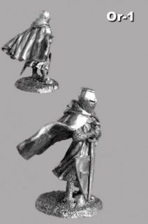 tin toy soldier knight teutonic 14age 54mm or1 from ukraine