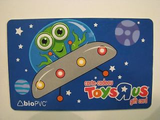 toys r us alien ufo gift card collectible no value