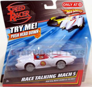   Wheels Speed Racer RACE TALKING MACH 5 NEW Mattel movie sounds Target