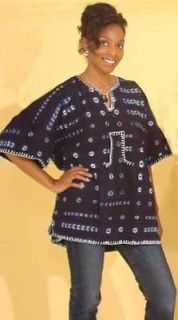 NEW TRADITIONAL AFRICAN STYLE UNISEX MUD CLOTH DASHIKI ONE SIZE FITS 
