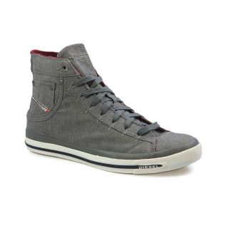diesel exposure i grey gargoyle textile trainers more options size