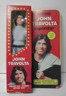 old 1977 john travolta doll unused in original box time