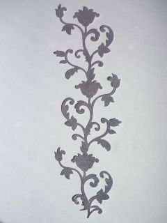 Flower Vine Gray Ornate K&Company Cardstock Sticker Border