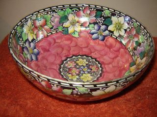 maling lustre ware bowl clematis  109 65