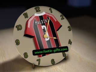 UEFA / European FC Football Clock PERSONALISED (Ivory Acrylic) GIFT
