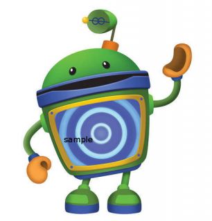 team umizoomi bot edible cake image topper round one day