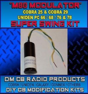 Super Swing Mod   M80 Modulator Kit Cobra 25 29 Uniden 76 78 Radios