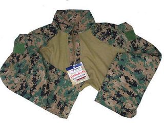 USMC Woodland Marpat Shirt Tencate Defender FROG, NWT, MED Long new