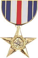 us usa silver star medal military hat lapel pin time