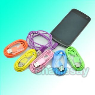 Color Micro USB 2.0 Data Sync Charger Cable for htc One X S V XL EVO 