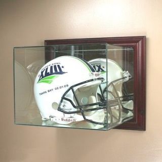 wall mounted f s football helmet display case glass nfl  63 