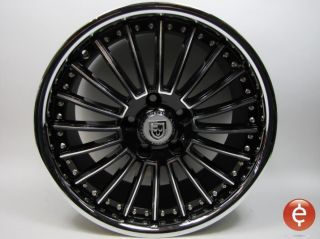 Lexani LSS 11 Black Custom Drilled Wheels 2x 18x8 + 2x 18x9 629 1890 