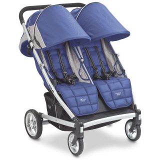 valco zee two double stroller in blue opal brand new