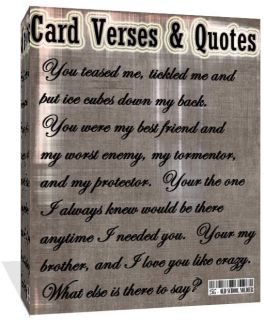 Over 5999 Verses And Quotes For Cards And Craft Projects On CD Disc +