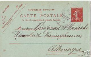 france republique francaise postal stationery 1910 card from australia 