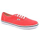 vans authentic lo pro womens canvas laced trainers coral more