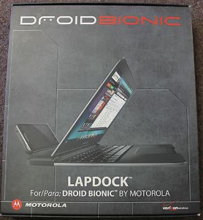newly listed verizon droid bionic lapdock by motorola time left