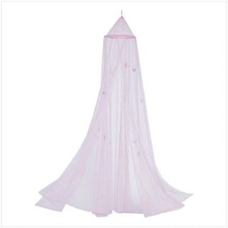 NEW Pink Twin Size Bed Canopy.Glow In The Dark Butterflies.Polyester 