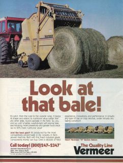 1983 vermeer 605h tractor baler ad pella iowa time left