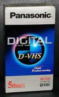 New Panasonic Factory Sealed DVHS Tape (DF 300) For D VHS VCR