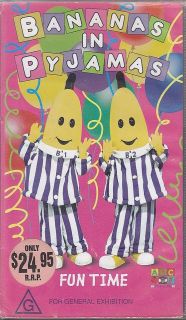 pal vhs video bananas in pyjamas fun time from australia