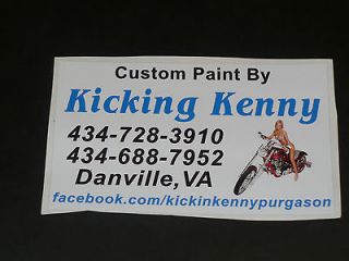   by Kicking Kenny Motorcycle Sticker Danville VA Harley Victory Star
