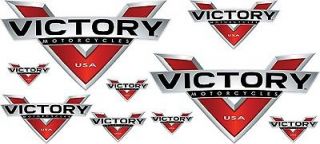 Victory Motorcycles NEW PACK Decal Color vinyl sticker graphic