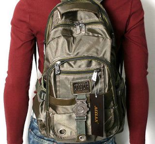 mens vintage look military backpack bag 9129 khaki
