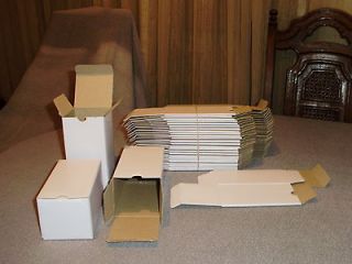 50 NEW WHITE SHIPPING BOXES 5 1/2 X 3 X 2 3/4 PERFECT FOR  