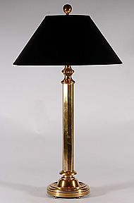 Visual Comfort Adjustable Height Brass Table Lamp