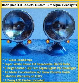   Headlights W/ LED Turn Signals Dune Buggy VW Bug Sandrail Kit Car